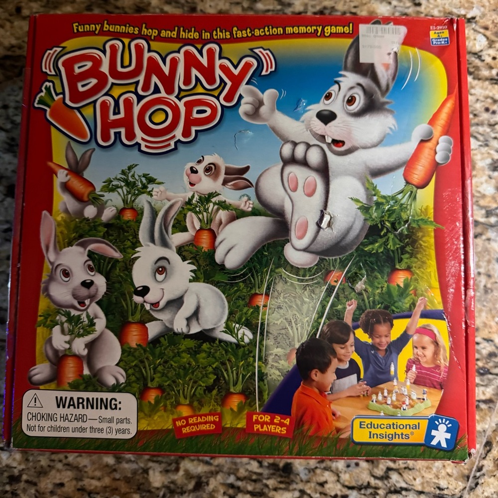 Bunny Hop Game - Educational insights 2007 For 2-4 Players Complete Easter Fun